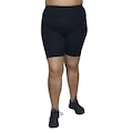 Bermuda Selene Suplex Básica Plus Size - Feminina PRETO