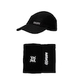 Kit 1 Boné Sun Dry  e 1 Par Munhequeira Hupi Spin PRETO
