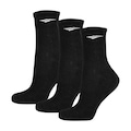 Meia Esportiva Penalty Cano Alto Kit 3 Pares X T - 33 ao 38 - Adulto PRETO