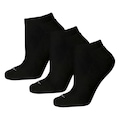 Meia Esportiva Penalty Cano Baixo Kit 3 Pares X T 33 ao 38 - Masculina PRETO