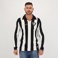 Camisa Manga Longa Botafogo Futfanatics Retrô Nilton Santos 1962 - Masculina PRETO