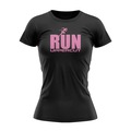 Camiseta Uppercut Run Uv-50+ - Feminina PRETO/ROSA