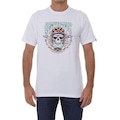 Camiseta Quiksilver Biker Skull - Masculina BRANCO