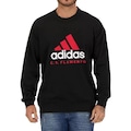 Blusão de Moletom sem Capuz do Flamengo Crf Dna Gr Swt adidas - Masculino PRETO/VERMELHO