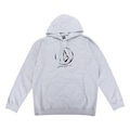 Blusão de Moletom com Capuz Volcom Canguru Logo - Masculino CINZA