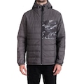 Jaqueta Com Capuz Billabong Stealth Puffer Masculina CINZA ESCURO