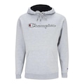 Blusão de Moletom com Capuz Champion Felpado Script Contourcom - Masculino CINZA