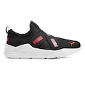 Tênis Puma Wired Run Slip-On Wns BDP - Feminino PRETO/VERMELHO