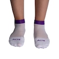 Par de Meias para Pilates Acte Sports - Tam 34-38 F3-BRX - Adulto BRANCO/ROXO