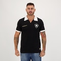 Camisa Futfanatics Botafogo Retrô Nilton Santos - Masculina PRETO