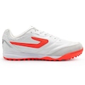 Chuteira Society Topper Maestro Td Iv - Adulto BRANCO/CORAL