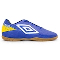 Chuteira Futsal Umbro Adamant League - Adulto AZUL/AMARELO