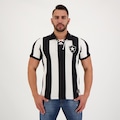 Camisa do Botafogo Futfanatics Retrô 1910 Escudo - Masculina PRETO