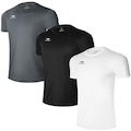 Kit Camisas Penalty X - Masculina - 3 Unidades PRETO/BRANCO
