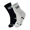Kit de Meias Cano Alto Wilson B2412408PTCZ com 2 Pares - 39 ao 44 - Adulto PRETO/CINZA