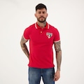 Camisa Polo do São Paulo Futfanatics Stripe - Masculina VERMELHO