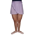 Saia Ballet Só Dança Transpassada SD-559 Crepe - Infantil ROXO CLARO