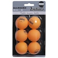 Bola de Tênis de Mesa Yashima 1 Estrela Plástico - 6 Bolas LARANJA