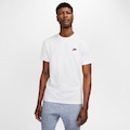 Camiseta Nike Sportswear Club - Masculina BRANCO/PRETO