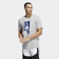 Camiseta adidas Badge of Sport Basketball - Masculina CINZA