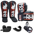 Kit de MuayThai Rhino Luva Caneleira Bandagem Bucal Bolsa NAO SE APLICA