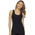 Camiseta Regata Run More New Trip Alongada - Feminina PRETO