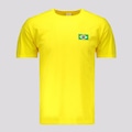 Camiseta Futfanatics Brasil Bandeira - Masculina AMARELO