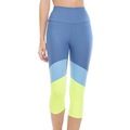 Calça Corsário Run More Compression - Feminina AZUL/VERDE