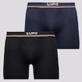 Cueca Boxer Lupo Blue Nights - 2 unidades - Adulto NAO SE APLICA