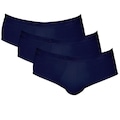 Kit Cuecas Slip Zorba Modal 688 - 3 Unidades - Masculina AZUL