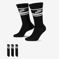 Kit de Meias Cano Alto Nike Sportswear Everyday Essential - 3 Pares PRETO