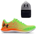 Kit Tênis Under Armour Flow Velociti Wind 2 - Masculino + Mochila Loudon VERDE