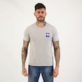Camisa Futfanatics Brasil Escudo - Masculina CINZA