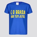 Camiseta Futfanatics Brasil é o Brasa - Infantil AZUL
