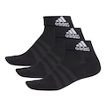 Meia Cano Médio adidas Cushioned Ankle - 3 pares - Masculina PRETO