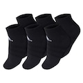 Kit Meias Cano Curto adidas - 38 a 40 - 6 Pares - Unissex PRETO