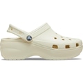 Sandália Crocs Classic Platform Clog W Bone - Unissex BEGE