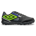 Chuteira Society Umbro Pro 5 Bump Club - Adulto PRETO/VERDE