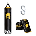 Kit de Luta Troia: Saco de Pancada Troia Profissional - 160cm + Luvas de Treino Nao Se Aplica