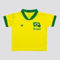 Camisa do Brasil Futfanatics N10 Flag - Infantil AMARELO