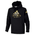 Blusão de Moletom com Capuz adidas Badge Of Sport BJJ - Masculino PRETO