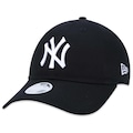 Bone Aba Curva New Era 9Twenty Mlb New York Yankees - Strapback - Feminino PRETO