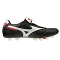 Chuteira Campo Mizuno Morelia Japan MD 2 - Adulto PRATA/BRANCO