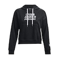 Blusão de Moletom com Capuz Under Armour Essential Script Hoodie - Feminino PRETO