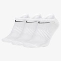 KIt de Meias Cano Curto Nike Everyday Lightweight - Unissex - 3 Pares BRANCO