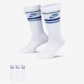 KIt de Meias Nike Sportswear Everyday Essential - 3 Pares BRANCO