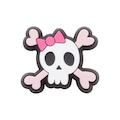 Jibbitz Crocs Caveira e Ossos Cruzados ROSA