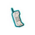Jibbitz Crocs Telefone 90''S BRANCO