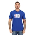 Camiseta New Era Core Logoman NBA - Masculina AZUL/BRANCO