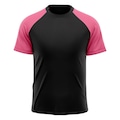 Camiseta Whats Wear Raglan Dry Fit com Proteção Solar UV - Masculina ROSA